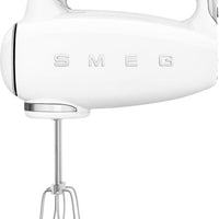 Smeg - 50's Style Hand Mixer with 3D Logo White - HMF01WHUS