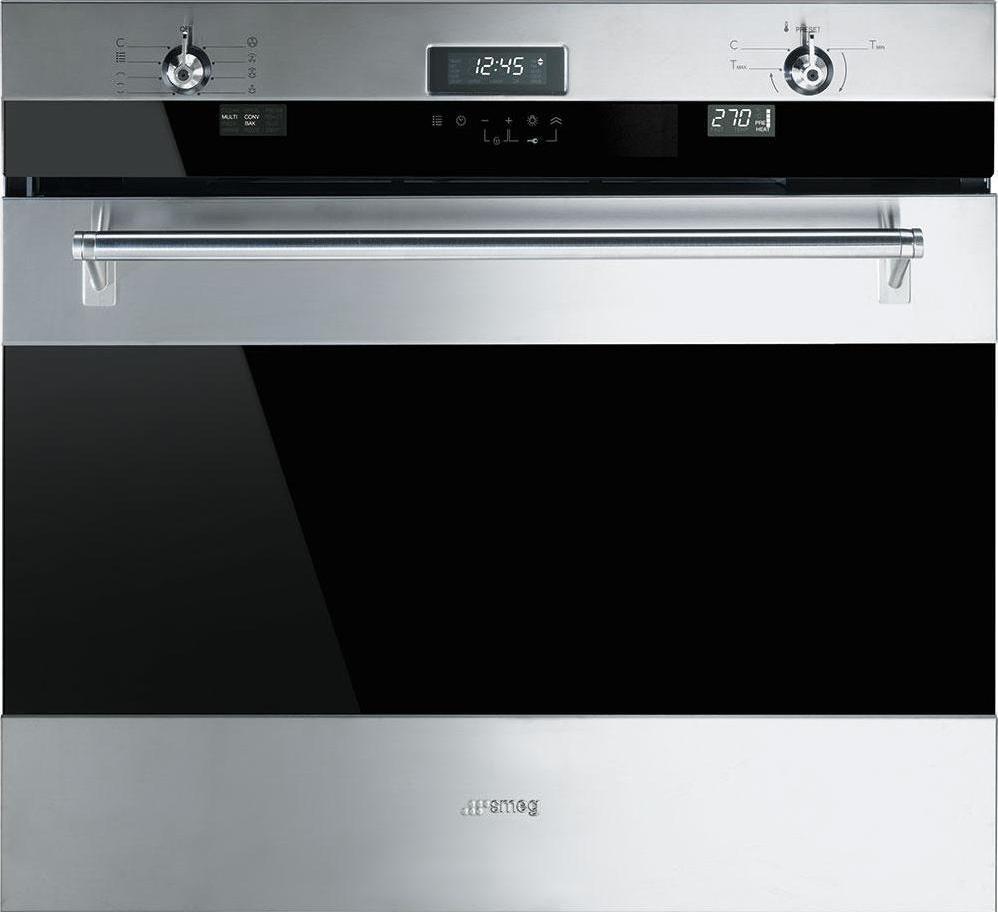 Smeg - Classic 30" Built-in Single Electric Multifunction Wall Oven - Stainless Steel - SOU330X1