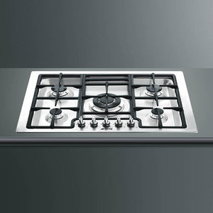 Smeg - Classic 30" Drop-In 5-Burner Gas Cooktop - Stainless Steel - PGFU30X