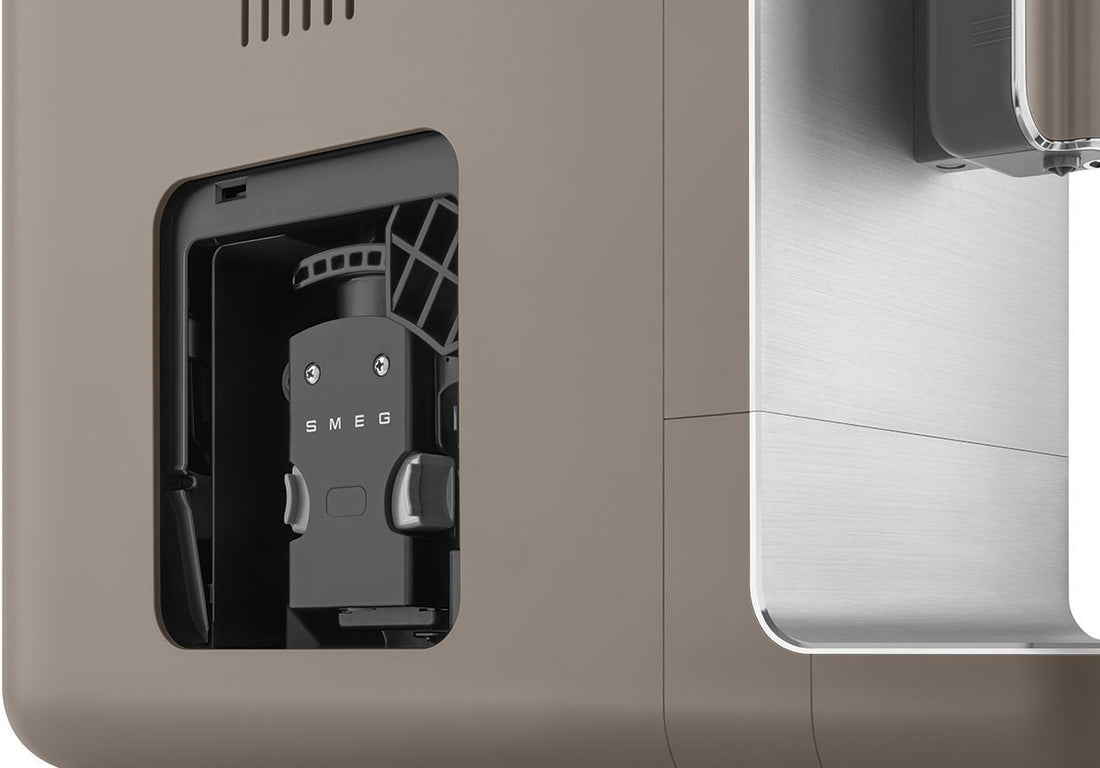 Smeg - Retro Style Espresso Coffee Machine Taupe - BCC01TPMUS - DISCONTINUED