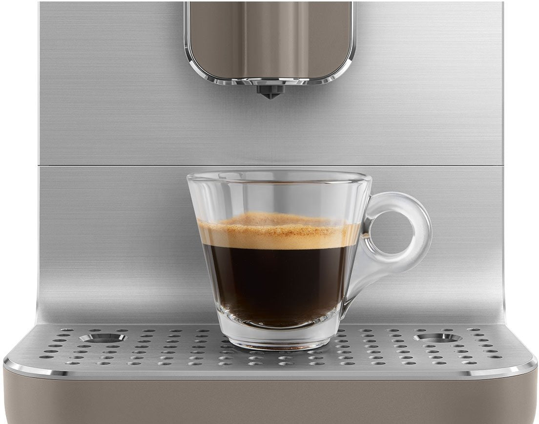 Smeg - Retro Style Espresso Coffee Machine Taupe - BCC01TPMUS - DISCONTINUED