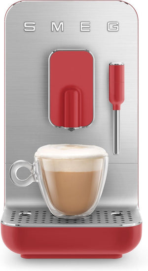 Smeg - Retro Style Espresso Coffee Machine with Frother Red - BCC02RDMUS