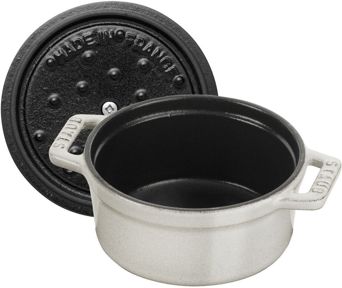 Staub - 0.26 QT Mini Cocotte White Truffle 0.25L - 40501-408
