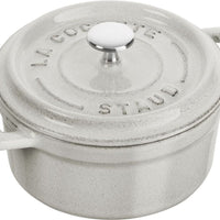Staub - 0.26 QT Mini Cocotte White Truffle 0.25L - 40501-408