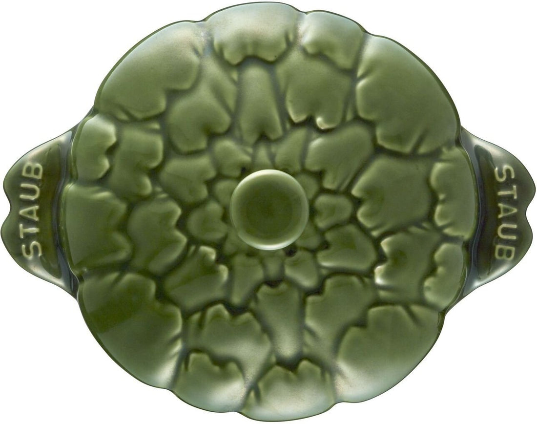 Staub - 0.5 QT Ceramic Artichoke Cocotte Basil Green 0.5 L - 40500-326