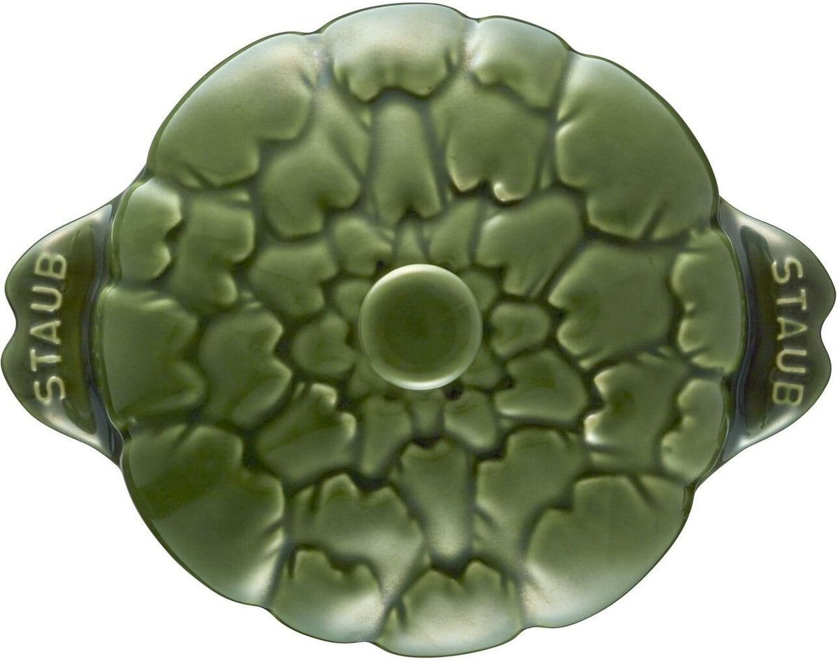 Staub - 0.5 QT Ceramic Artichoke Cocotte Basil Green 0.5 L - 40500-326