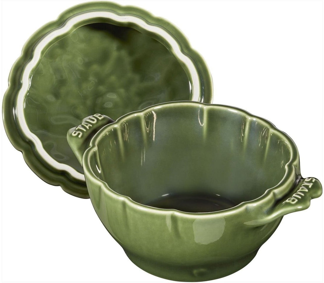 Staub - 0.5 QT Ceramic Artichoke Cocotte Basil Green 0.5 L - 40500-326
