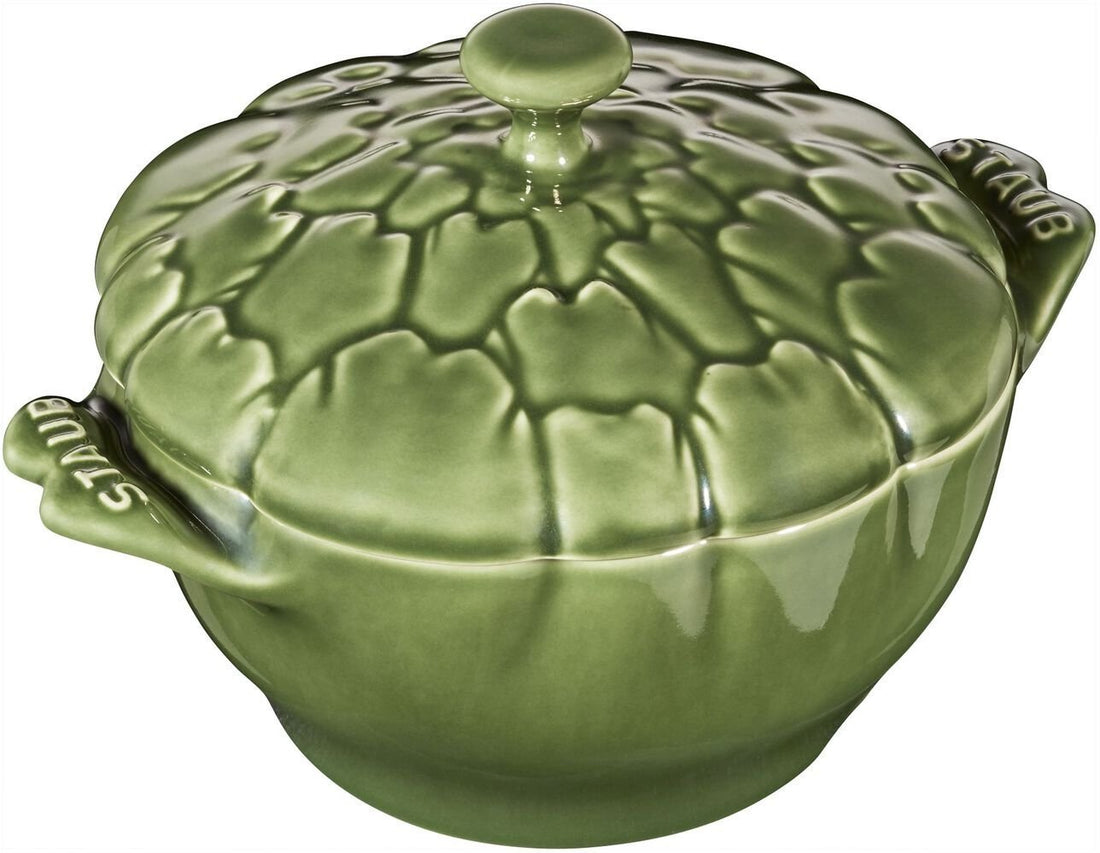 Staub - 0.5 QT Ceramic Artichoke Cocotte Basil Green 0.5 L - 40500-326