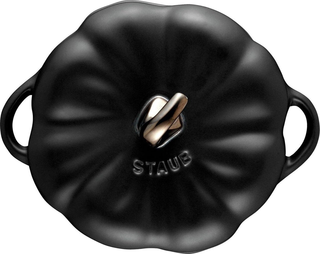 Staub - 0.5 QT Ceramic Pumpkin Cocotte Black 0.5 L - 40508-548