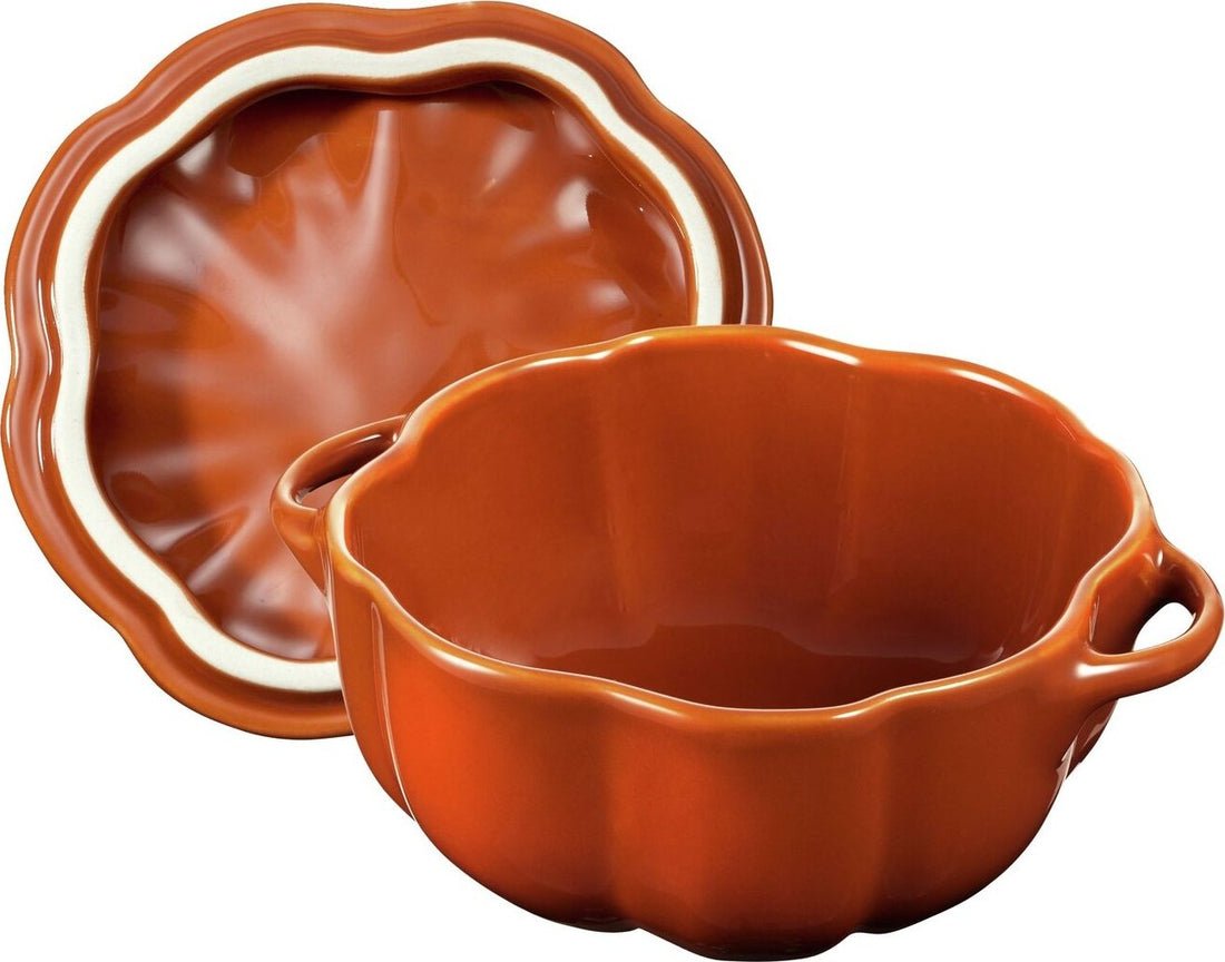 Staub - 0.75 QT Ceramic Pumpkin Cocotte Orange 0.75 L - 40511-554
