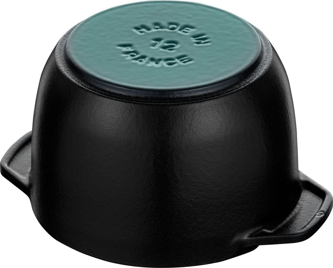 Staub - 0.81 QT Round Cast Iron Petite Cocotte Black 0.76L - 40509-653