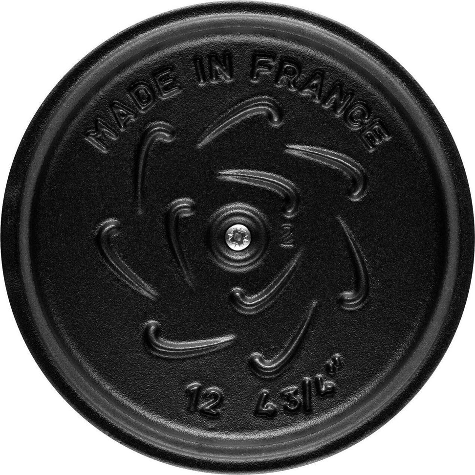 Staub - 0.81 QT Round Cast Iron Petite Cocotte Black 0.76L - 40509-653