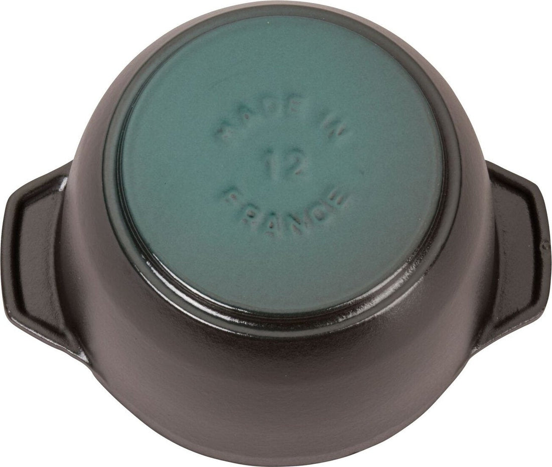 Staub - 0.81 QT Round Cast Iron Petite Cocotte Black 0.76L - 40509-653