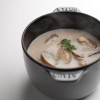 Staub - 0.81 QT Round Cast Iron Petite Cocotte Graphite Grey 0.76L- 40509-702