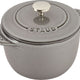 Staub - 0.81 QT Round Cast Iron Petite Cocotte Graphite Grey 0.76L- 40509-702