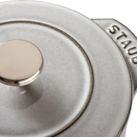 Staub - 0.81 QT Round Cast Iron Petite Cocotte Graphite Grey 0.76L- 40509-702