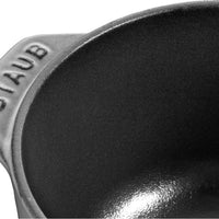 Staub - 0.81 QT Round Cast Iron Petite Cocotte Graphite Grey 0.76L- 40509-702