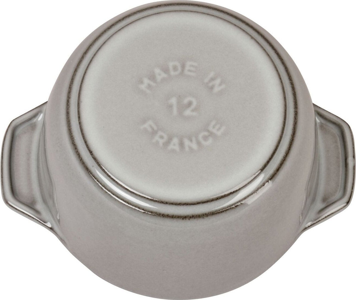 Staub - 0.81 QT Round Cast Iron Petite Cocotte Graphite Grey 0.76L- 40509-702