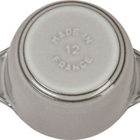 Staub - 0.81 QT Round Cast Iron Petite Cocotte Graphite Grey 0.76L- 40509-702