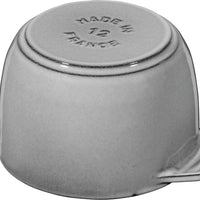 Staub - 0.81 QT Round Cast Iron Petite Cocotte Graphite Grey 0.76L- 40509-702