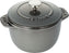 Staub - 0.81 QT Round Cast Iron Petite Cocotte Graphite Grey 0.76L- 40509-702