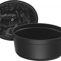 Staub - 1 QT Pig Cocotte Black 0.95L - 40500-171