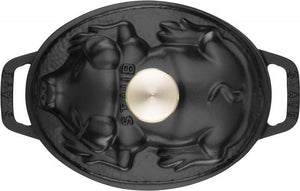 Staub - 1 QT Pig Cocotte Black 0.95L - 40500-171