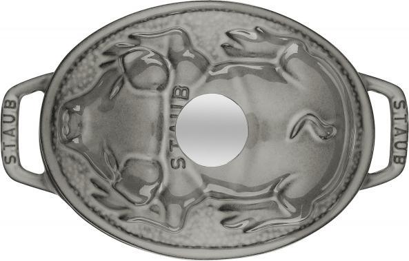 Staub - 1 QT Pig Cocotte Graphite Grey 0.95L - 40500-176