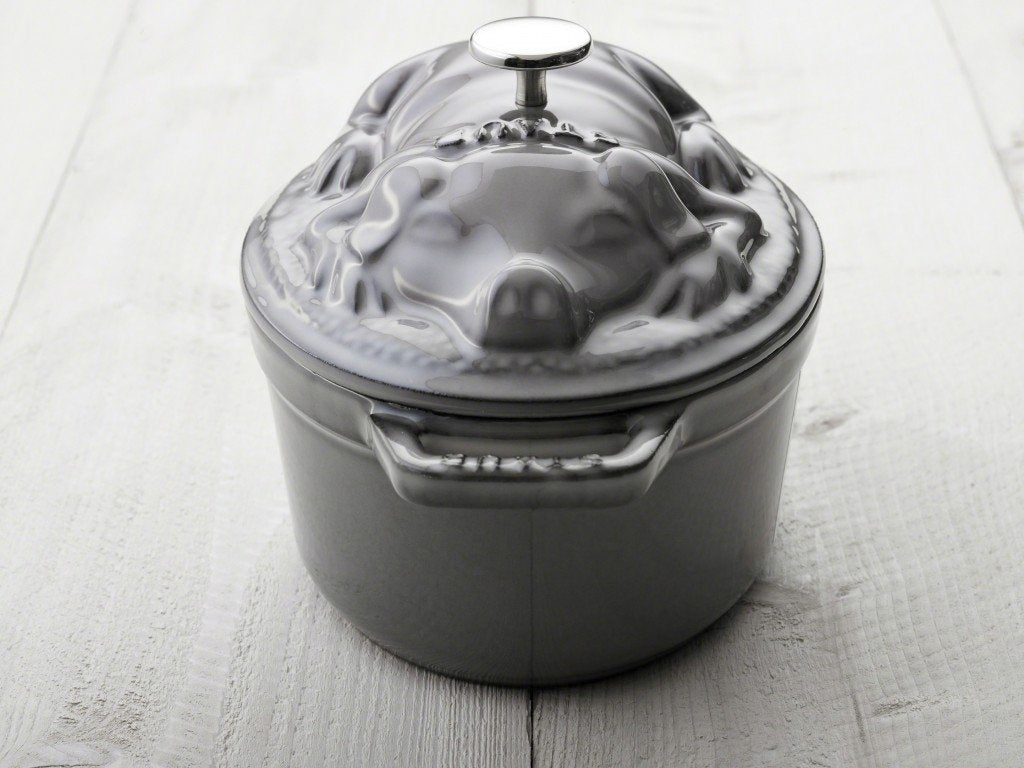 Staub - 1 QT Pig Cocotte Graphite Grey 0.95L - 40500-176