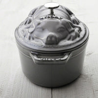Staub - 1 QT Pig Cocotte Graphite Grey 0.95L - 40500-176