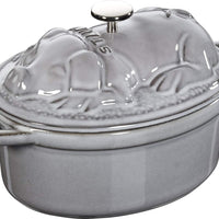 Staub - 1 QT Pig Cocotte Graphite Grey 0.95L - 40500-176