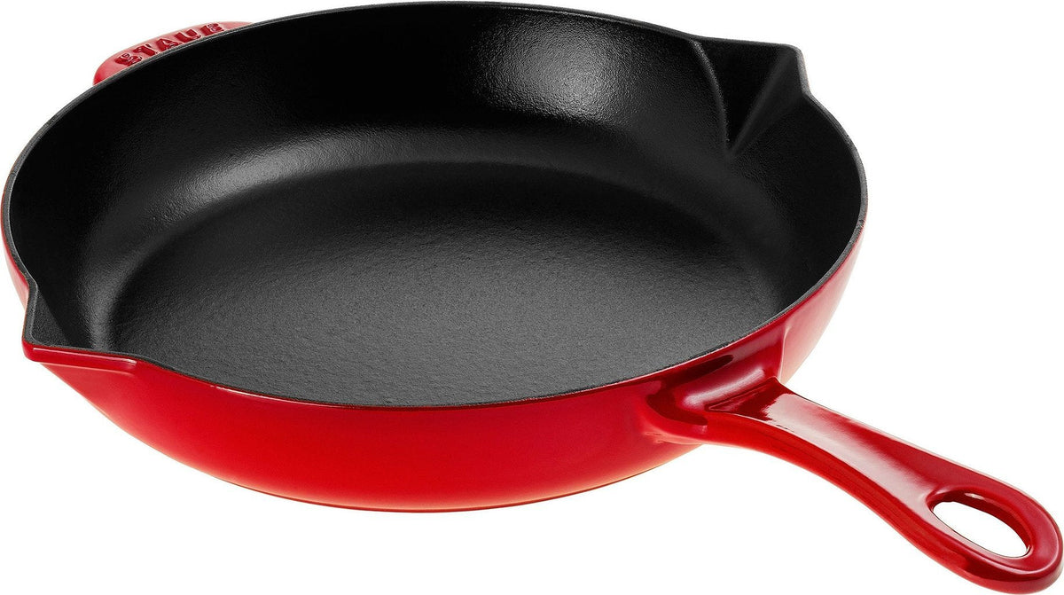 Staub - 10" Cast Iron Fry Pan Cherry Red (26 cm) - 40510-717
