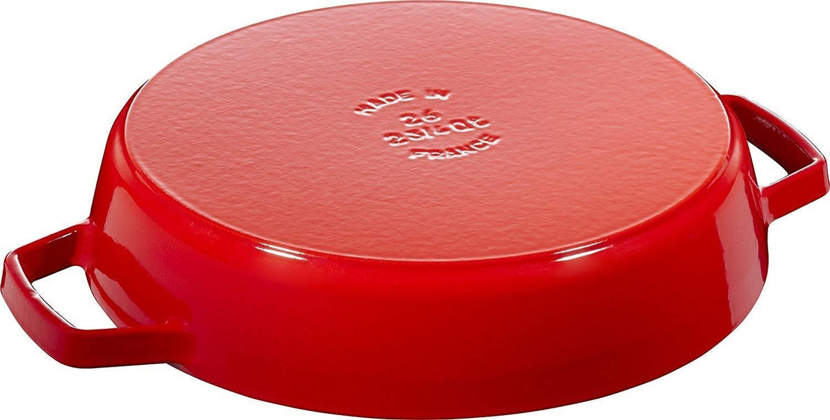 Staub - 10" Cast Iron Fry Pan with Double Handle Cherry Red (26 cm) - 40511-727
