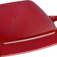 Staub - 10" Cast Iron Square Grill Pan Cherry Red (26 cm) - 40501-110