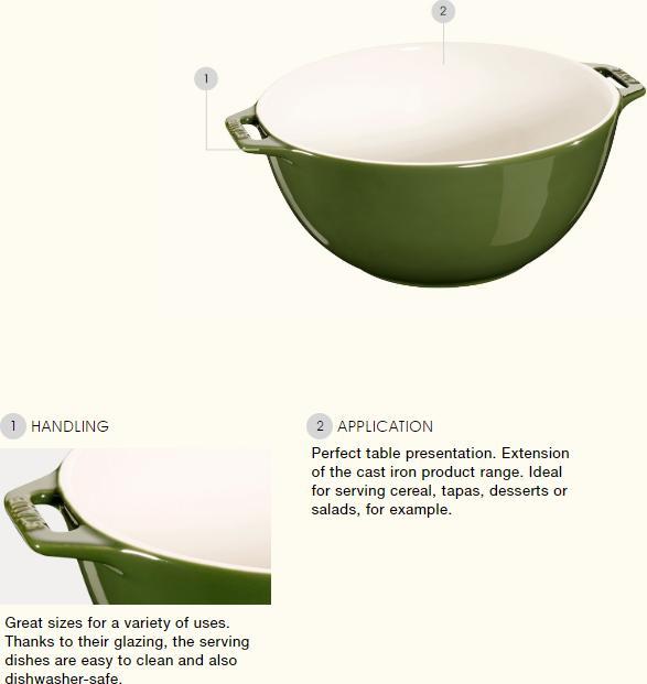 Staub - 10" Ceramic Bowl Cherry Red - 40510-797