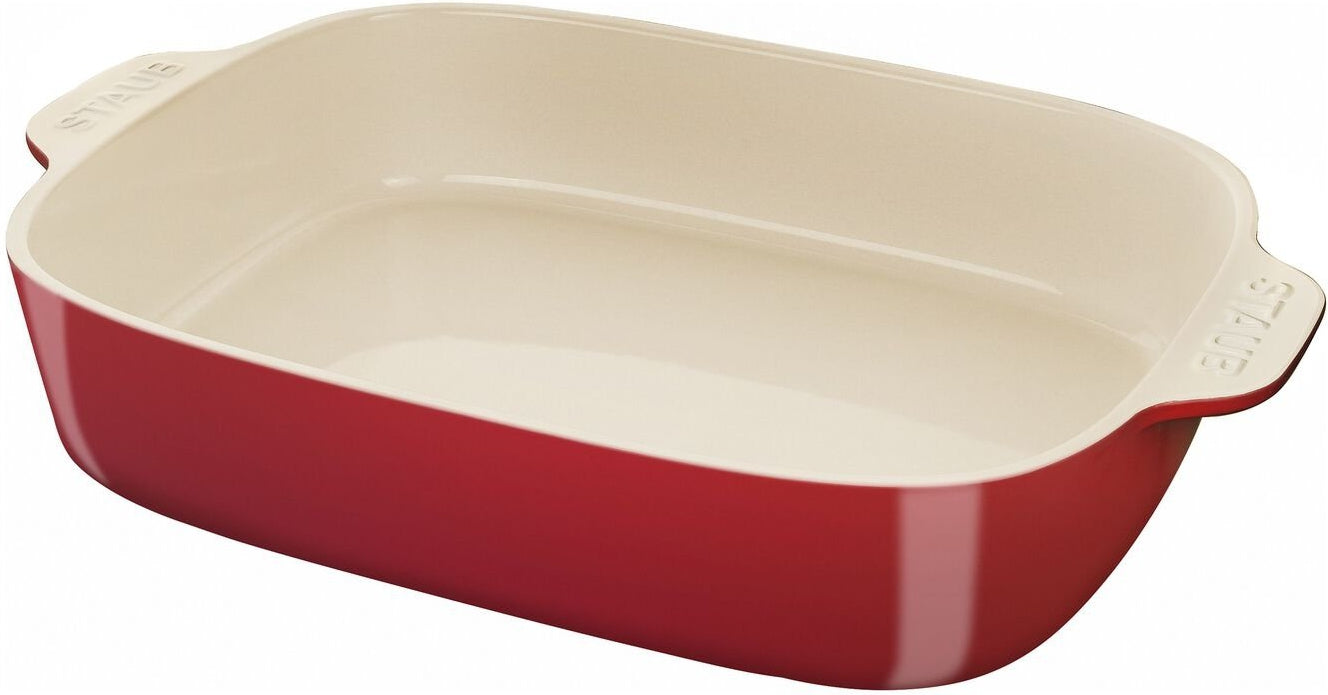 Staub - 10" x 15" Ceramic Rectangular Baking Dish Red - 40508-220