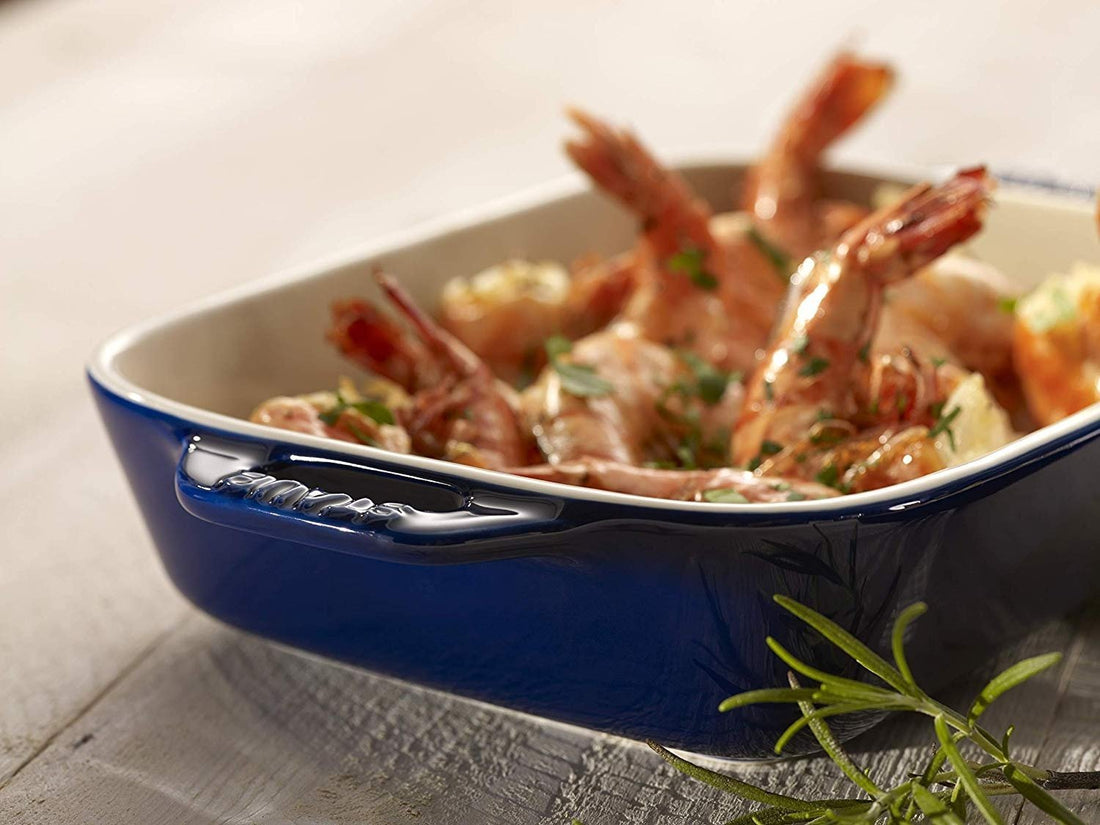 Staub - 10.5" x 7.5" Ceramic Rectangular Baking Dish Dark Blue - 40510-810