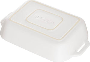 Staub - 10.5" x 7.5" Ceramic Rectangular Baking Dish White - 40511-146