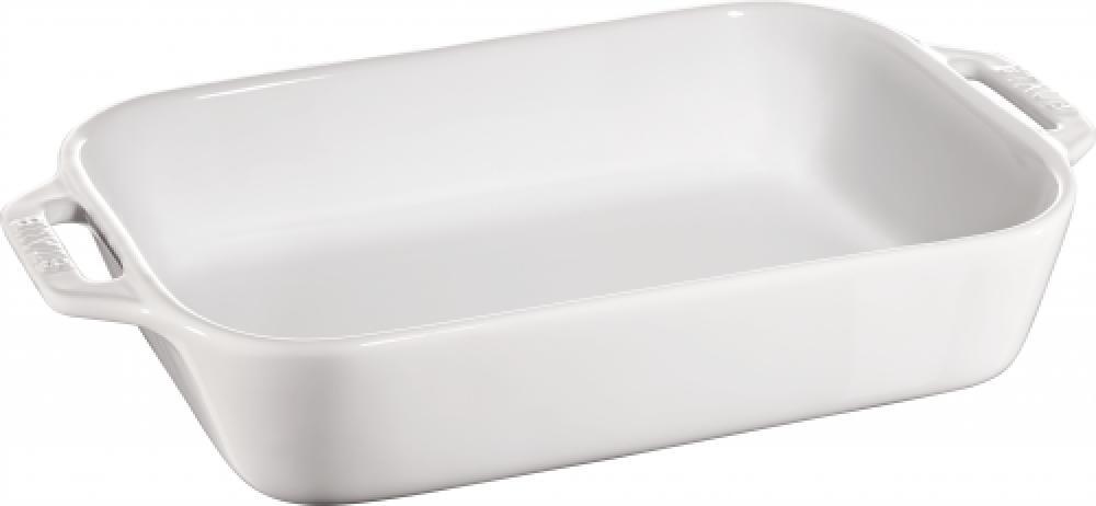 Staub - 10.5" x 7.5" Ceramic Rectangular Baking Dish White - 40511-146