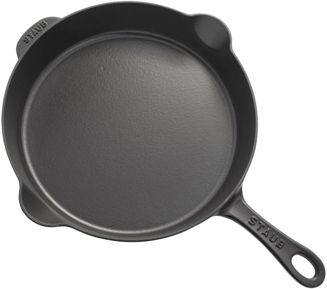 Staub - 11" Cast Iron Fry Pan Black Matte (28 cm) - 40506-557