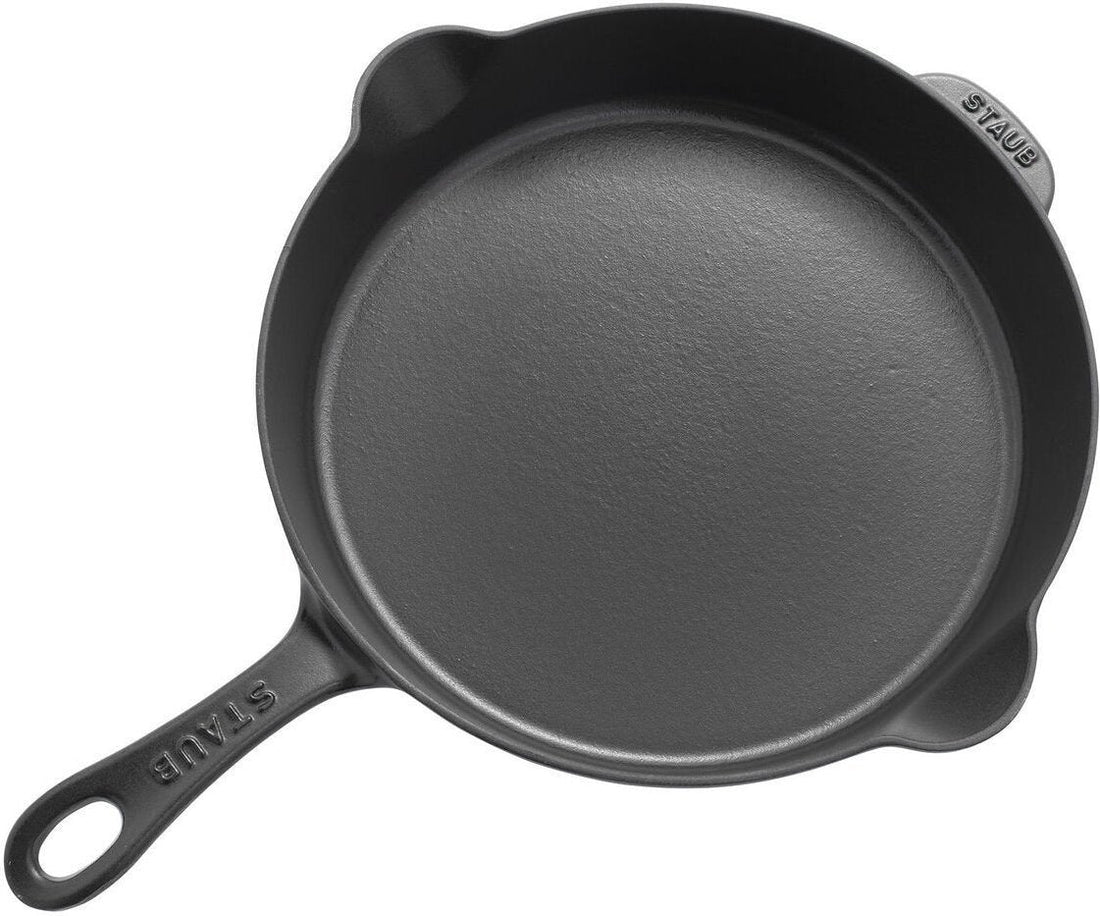 Staub - 11" Cast Iron Fry Pan Black Matte (28 cm) - 40506-557
