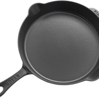 Staub - 11" Cast Iron Fry Pan Black Matte (28 cm) - 40506-557