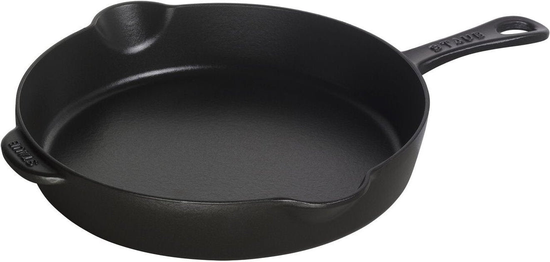 Staub - 11" Cast Iron Fry Pan Black Matte (28 cm) - 40506-557
