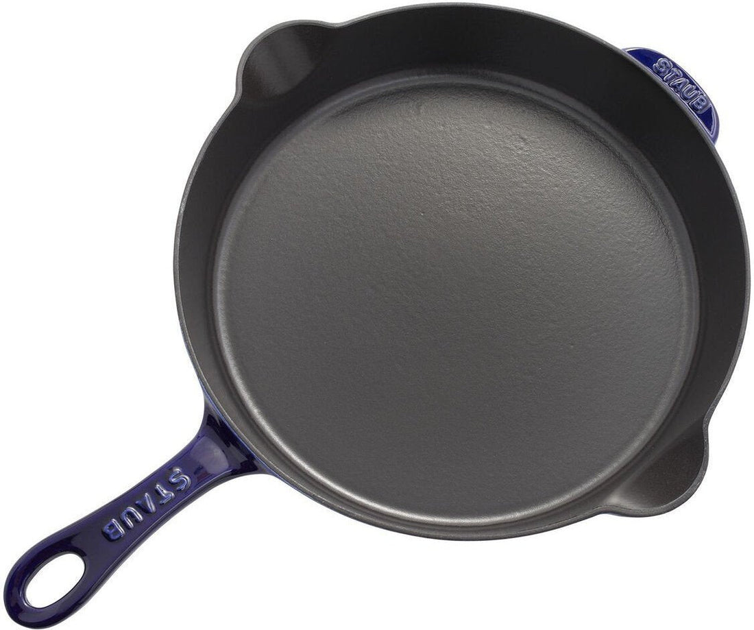 Staub - 11" Cast Iron Fry Pan Dark Blue (28 cm) - 40506-560