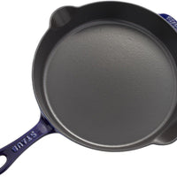 Staub - 11" Cast Iron Fry Pan Dark Blue (28 cm) - 40506-560