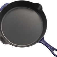 Staub - 11" Cast Iron Fry Pan Dark Blue (28 cm) - 40506-560