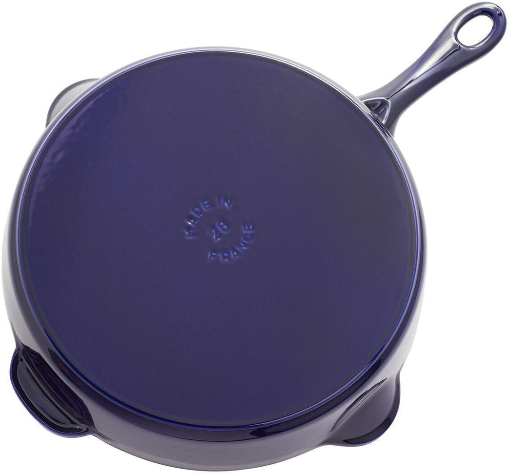 Staub - 11" Cast Iron Fry Pan Dark Blue (28 cm) - 40506-560
