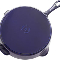 Staub - 11" Cast Iron Fry Pan Dark Blue (28 cm) - 40506-560