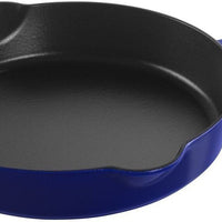 Staub - 11" Cast Iron Fry Pan Dark Blue (28 cm) - 40506-560