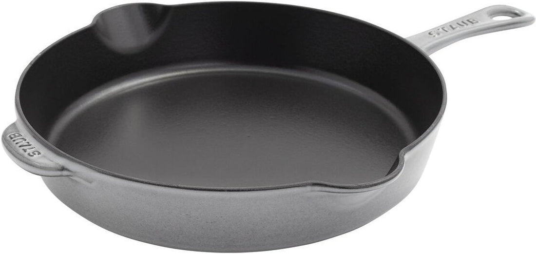 Staub - 11" Cast Iron Fry Pan Graphite Grey (28 cm) - 40506-558